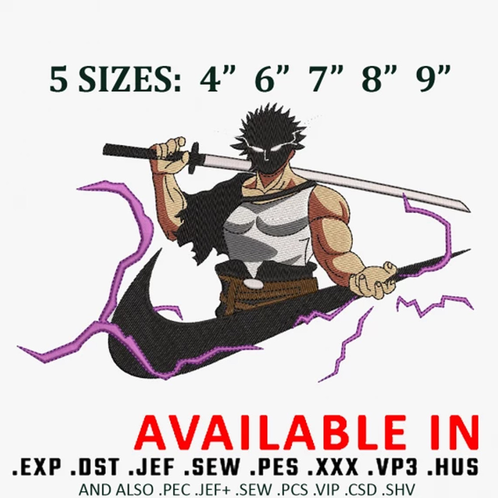 Swoosh x yami embroidery design