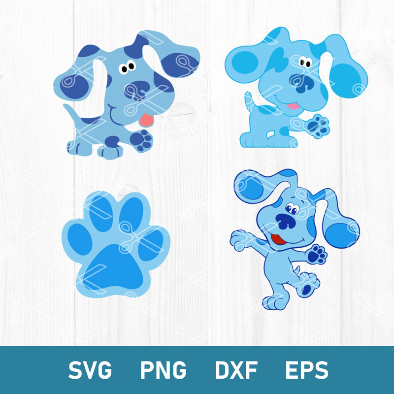 Blues Clues Bundle Svg, Blues Clues Svg, Baby Dog Svg, Cartoon Svg, Png Dxf Eps Digital File.jpg
