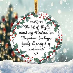 christmas happy family ornament png, round christmas ornament, png instant download, xmas ornament sublimation designs d