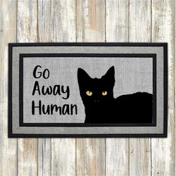 go away human cat doormat png, front doormat sublimation design download, rug png, rug designs, doormat png file