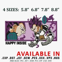 vegeta ultra ego embroidery design,dragonball embroidery, embroidered shirt, anime design, anime shirt, digital download