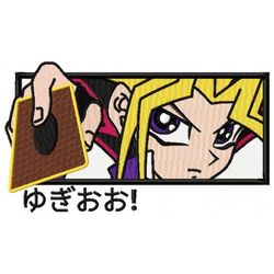 yu gi oh embroidery design, yu gi oh embroidery, embroidered shirt, anime design, anime shirt, digital download