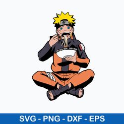 Eats Ramen Svg, Naruto Eating Svg, Anime Svg, Png Dxf Eps File