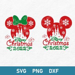 Disney Christmas 2022 Svg, Disney Christmas Svg, Mickey And Minne Christmas Svg, Christmas Svg, Png Dfx File