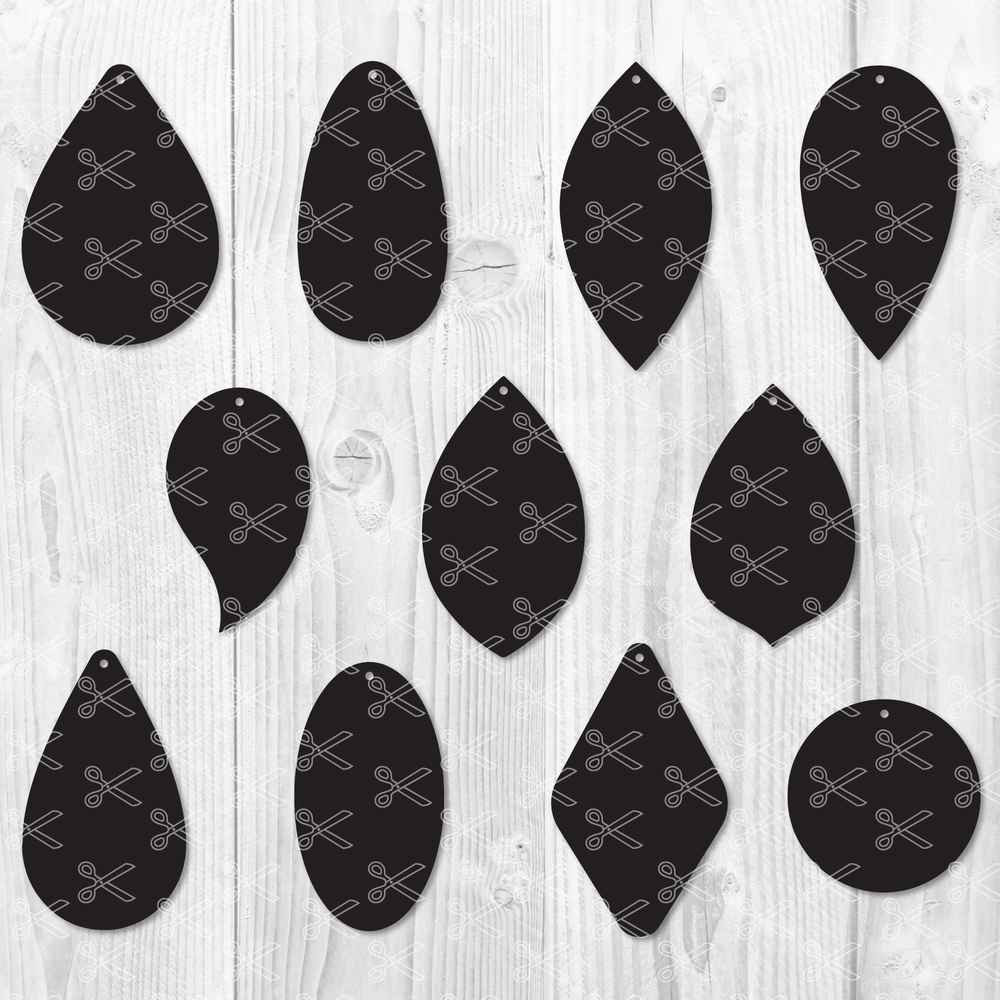 Earring Bundle Svg, Earring Svg, Earring Clipart, Earring Silhouette Svg, Png Dxf Eps File.jpg