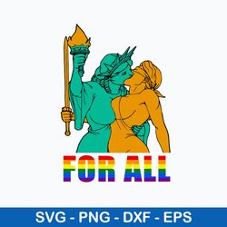 For All Kiss Svg, LGBT Svg, Png Dxf Eps File