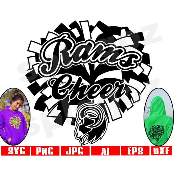 Rams cheer svg Ram cheer svg Rams cheer svg Rams cheerleadin - Inspire ...