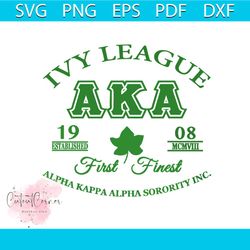 ivy league aka svg, sorority svg, alpha kappa svg, alpha svg, aka svg, future aka svg, aka sorority, alpha kappa alpha,