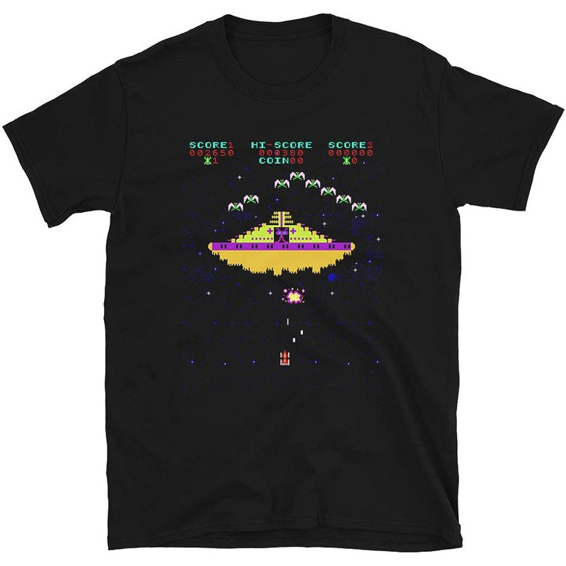Arcade Phoenix T-Shirt Space Invaders Video Game Retro Vintage 80s Aliens Gaming.jpg