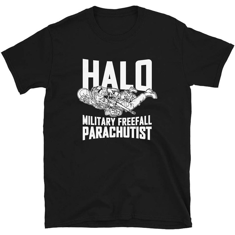 Mod.1 Halo Military Freefall Parachutist High Altitude Low Opening Army Skydiving T-Shirt.jpg