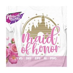 Maid of Honor Svg, Bride Mouse Svg, Bridesmaid Shirts, Bridal Party Svg, Bachelorette Svg, Bride Castle Svg, Mouse Ears