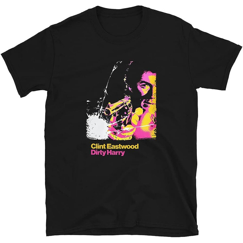 Mod.6 Dirty Harry Magnum Force Clint Eastwood Police Inspector Callahan Classic Movie Film T-Shirt….jpg
