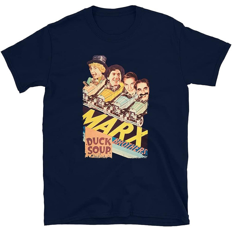 Mod.1 Marx Brothers Bros Duck Soup Groucho Harpo Chico Zeppo Artists Actors Cinema Classic Movie Film T-Shirt.jpg