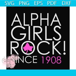 alpha girls rock since 1908 svg, sorority svg, alpha kappa svg, alpha svg, aka svg, future aka svg, aka sorority, alpha