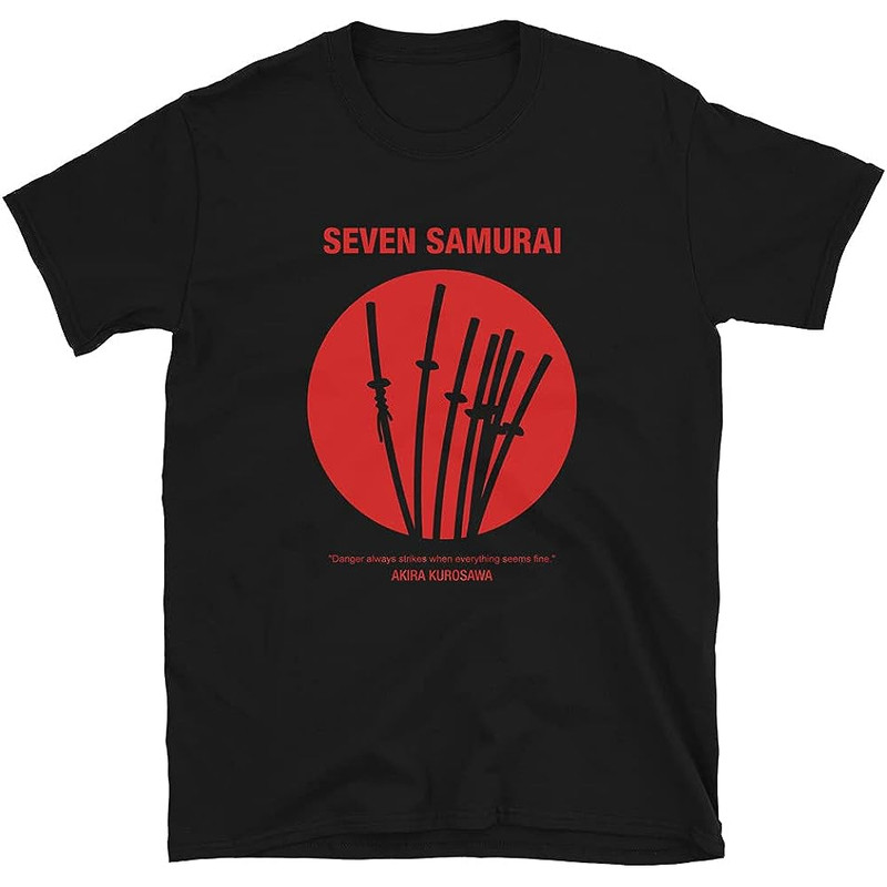 Mod.6 Seven Samurai Japanese Epic Akira Kurosawa Sengoku Period Farmers Combat Bandits Classic Film Movie T-Shirt.jpg