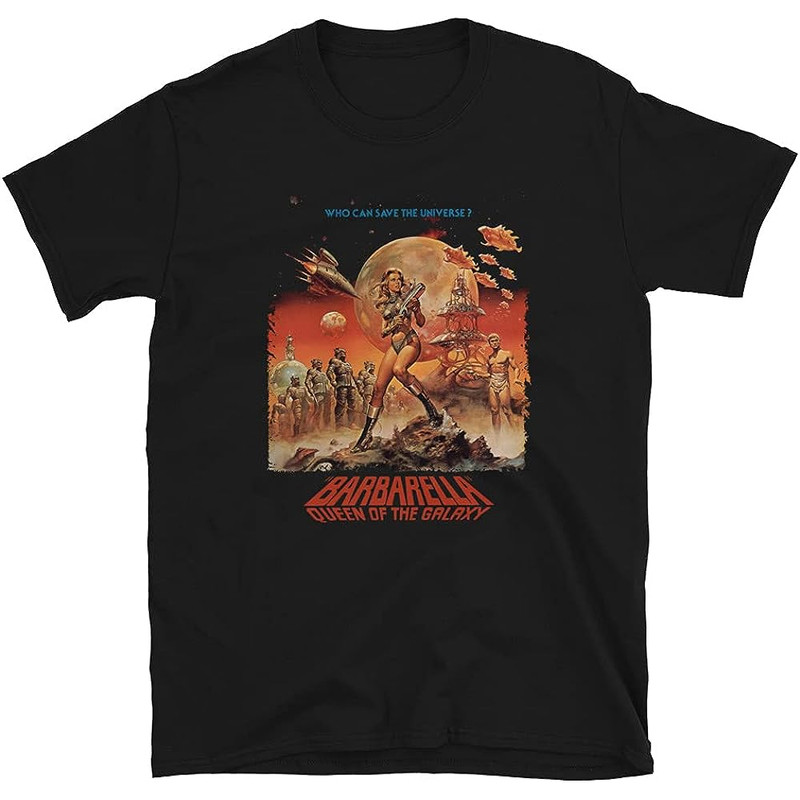 Mod.1 Barbarella The Queen of The Galaxy Science Fiction Sci-Fi Film Movie Comic Jane Fonda Space Traveller T-Shirt.jpg