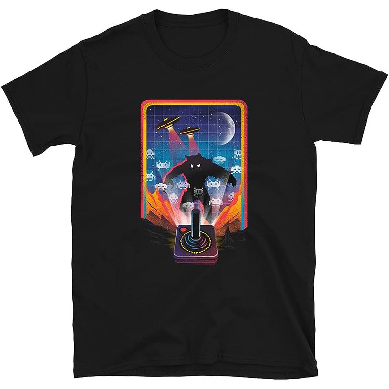 Mod.14 Arcade Space Invaders Video Game Juego Retro Vintage 80s Gaming Console Aliens 8-Bits Gamer Camiseta T-Shirt.jpg