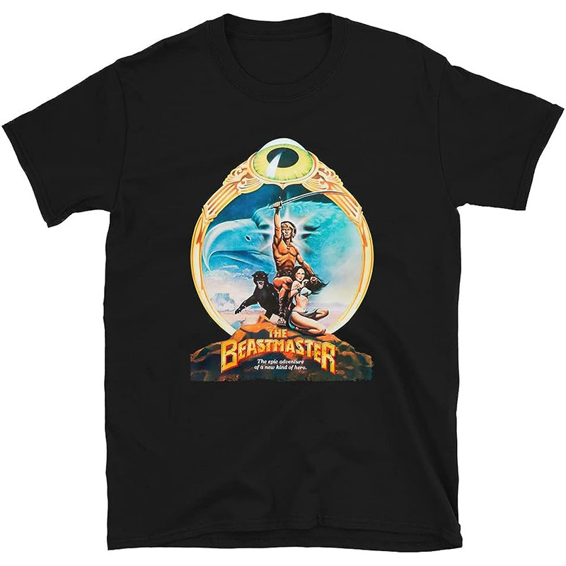 The Beastmaster 1982 Sword Sorcery Film Movie Marc Singer Novel The Beast Master Animals Fights Evil Wizard T-Shirt.jpg