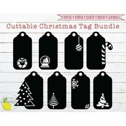 Christmas Gift Tags svg Bundle, Farmhouse svg Christmas Tree svg Holiday svg files for Cricut Downloads Silhouette Clip