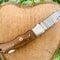 7 Handmade Damascus Steel Folding Knife for sale