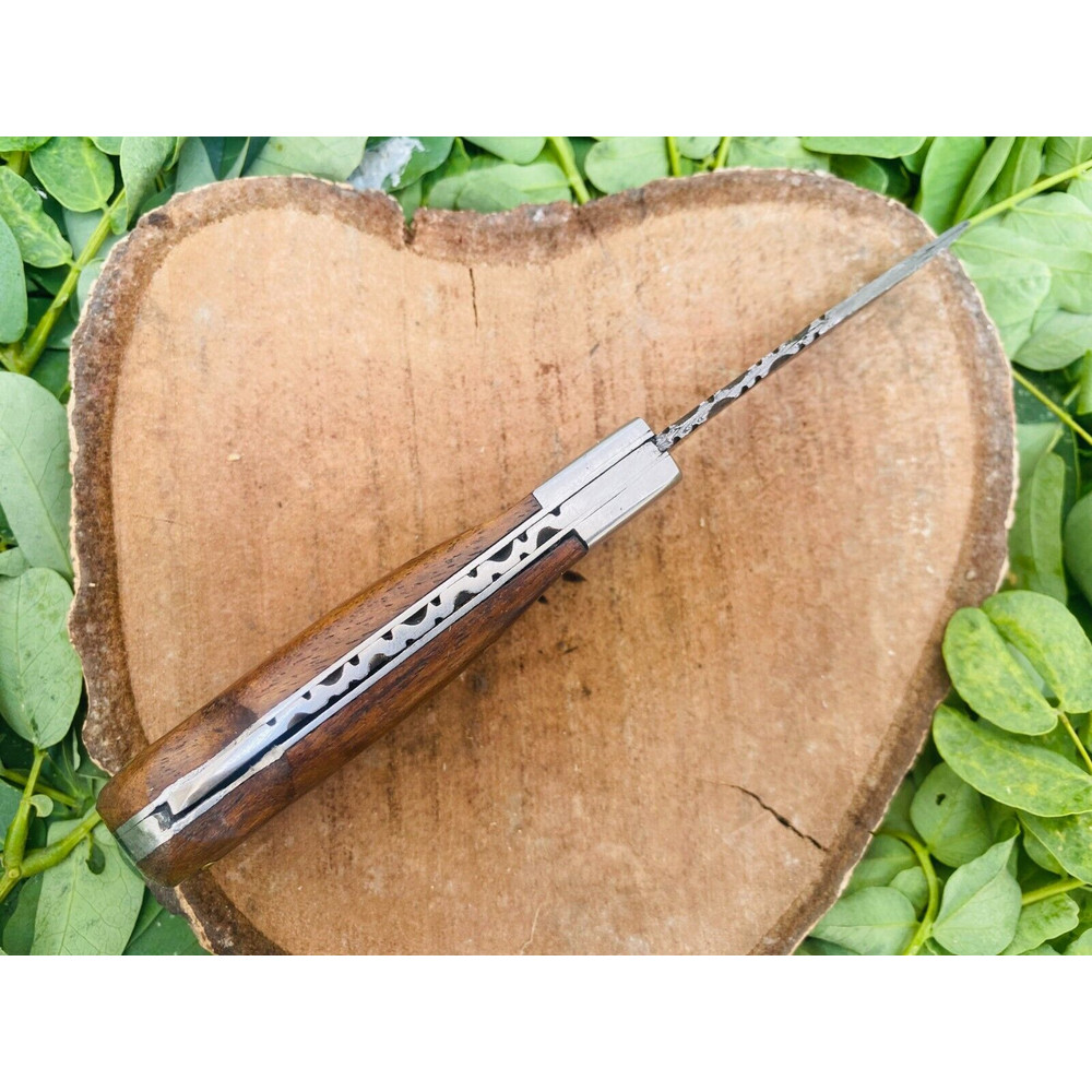 7 Handmade Damascus Steel Folding Knife  for sale