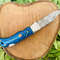Damascus Steel Hunting Folding Knife for sale