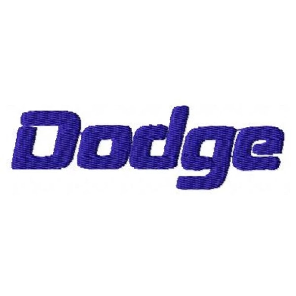 Dodge text logo embroidery design, Car design, Embroidered s | Inspire ...