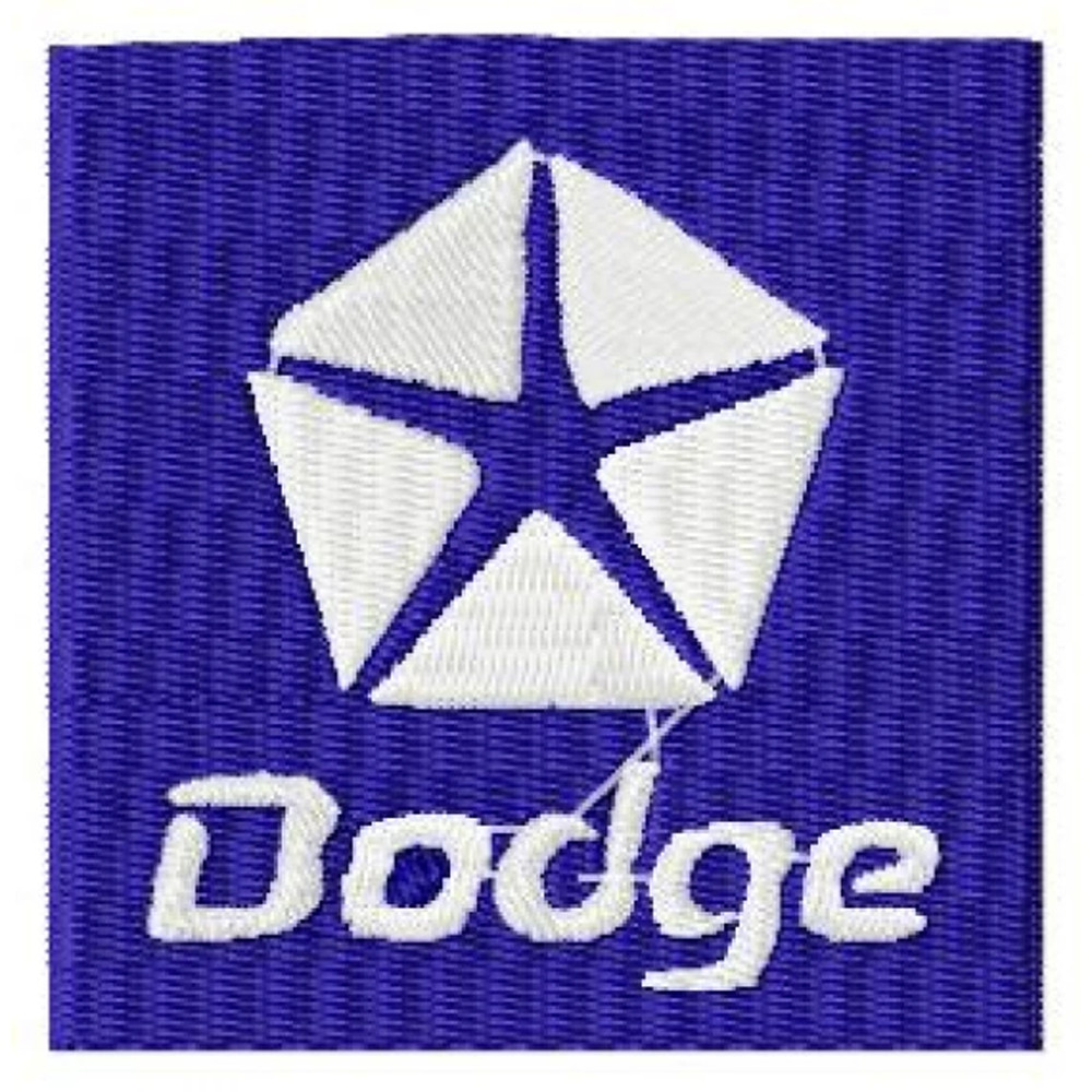 Dodge logo embroidery design