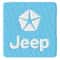 Jeep blue logo embroidery design