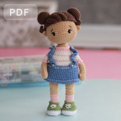 Amigurumi doll Emma PDF crochet pattern
