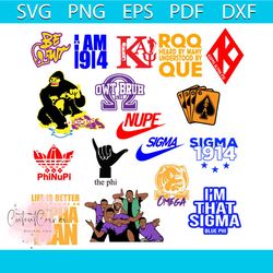 alpha phi alpha bundles svg, sorority svg, i am 1914, the phi svg, nupe svg, kappa alpha psi, sigma 1914, blue phi svg,