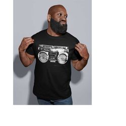 Retro Vintage Ghettoblaster Shirt, Hip Hop Gifts, 80S 90S Rap Music Tshirt, Boom Box T Shirt, Break Dancing Tee, B Boy G