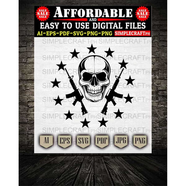Skull 2nd Amendment Svg || GUN Rights Svg || Gun Control svg | Inspire ...