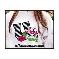 irish kisses svg, lucky wishes svg, st patricks day svg, lucky svg, st patricks day png, st patricks day sticker, st pat
