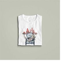 Alice in Wonderland Shirt, Alice Mushroom Tshirt, Mad Hatter Tea Party, Cheshire Cat Tee, Wonderland Gift, Alice Shirt,