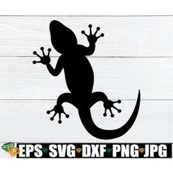 Gecko svg, Gecko Clipart, Gecko Digital Download Cuttable Image, Gecko Stencil Template, svg eps dxf png and jpg Image F