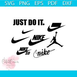 just do it nike logo bundle svg, logo svg, fashion logo svg, fashion svg, shirt logo svg, brand svg, famous brand svg, f