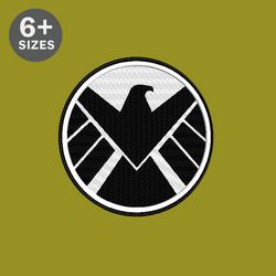 marvel's shield machine embroidery design