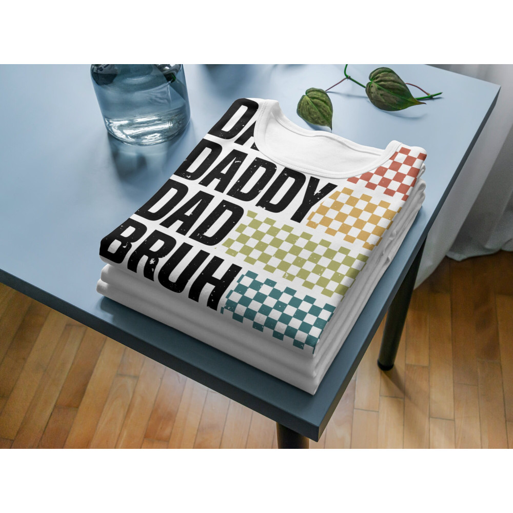 Checkered Dada Daddy Dad Bruh Png, Retro Dad Png, Father's Day Png, Dad Png, Bonus Dad Png, Vintage Stacked Dad Bruh Png, Digital Download - 3.jpg