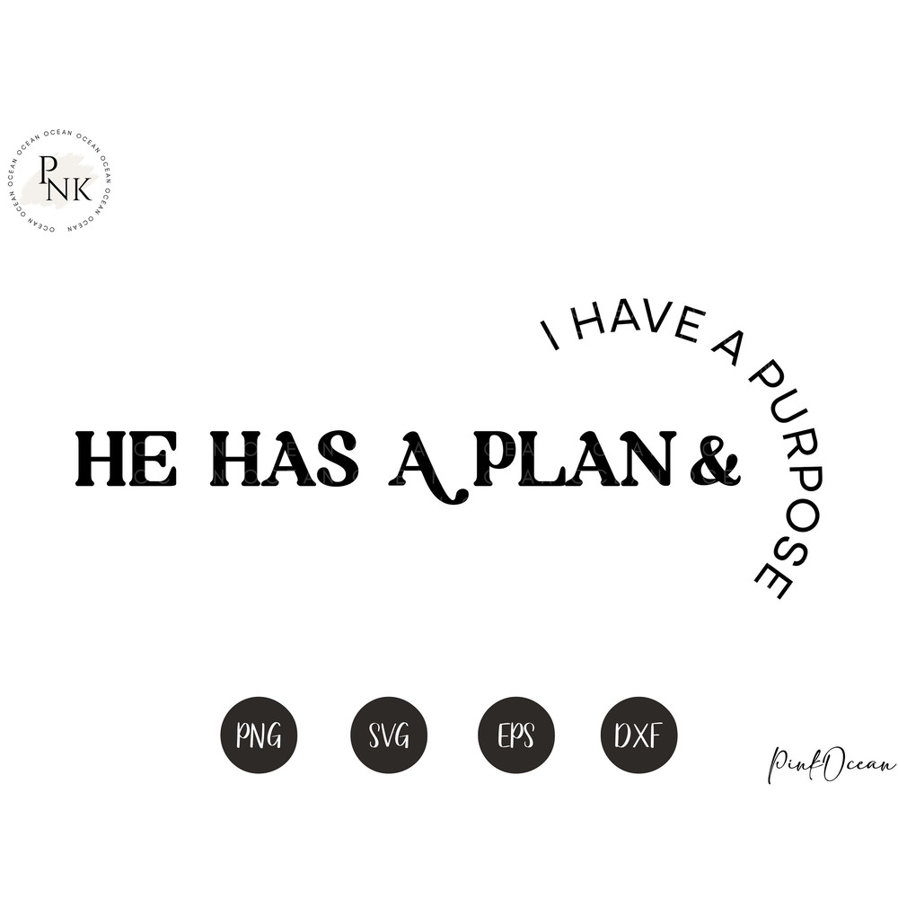 Christian SVG PNG, Retro Jesus Love, He has a plan I have a purpose, Religious DTF Sublimation, Faith, Floral Christian Shirt Design - 5.jpg