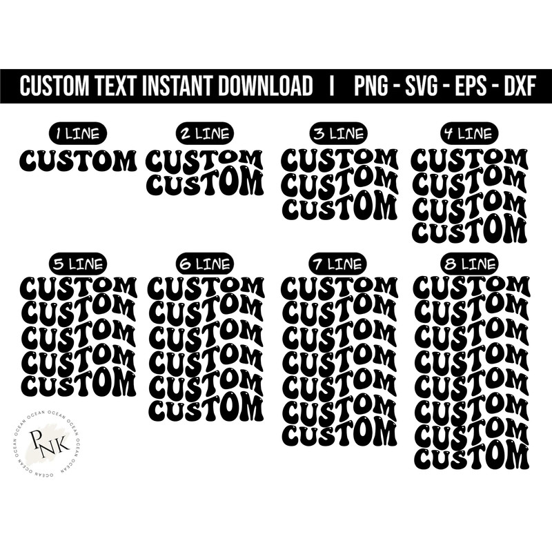 Custom Wavy Text Svg, Custom wavy letters svg, custom wavy font svg, custom wavy stacked svg, custom wavy font, custom wavy retro svg, png - 1.jpg