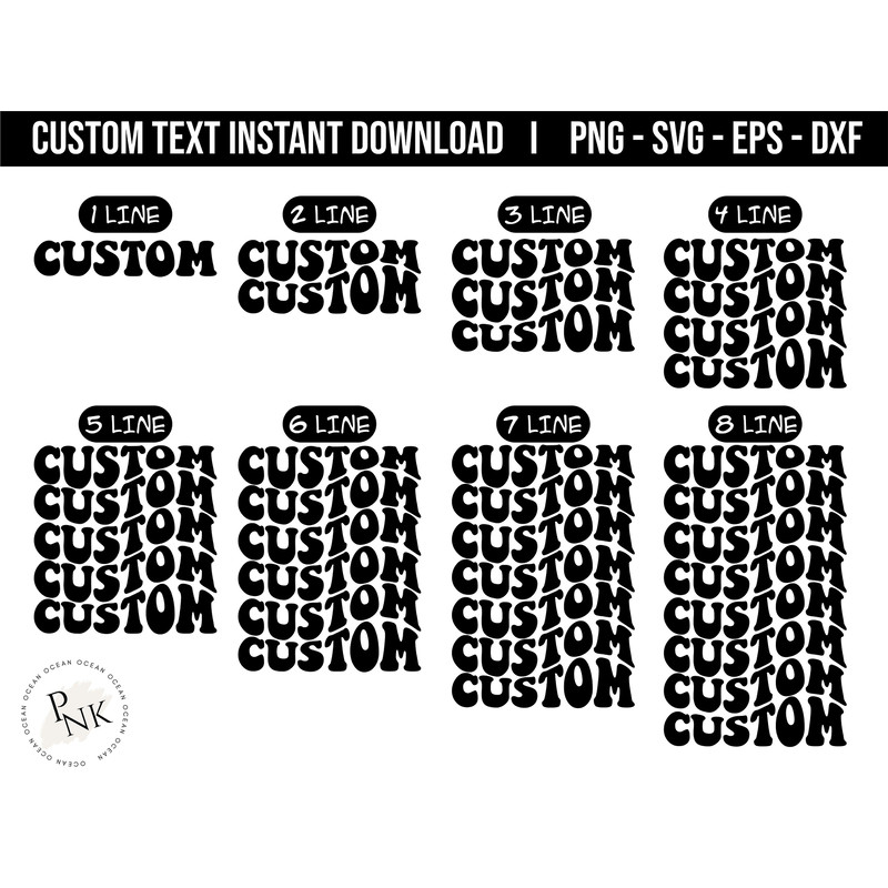 Custom Wavy Text Svg, Custom wavy letters svg, custom wavy font svg, custom wavy stacked svg, custom wavy font, custom wavy retro svg, png - 1.jpg