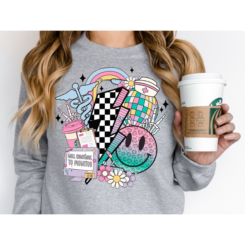 DIGITAL Nurse Png Retro Nurse Design Occupation Design Sublimation School Png Sublimation Design Medical Design Cute Nurse Tshirt Design - 2.jpg