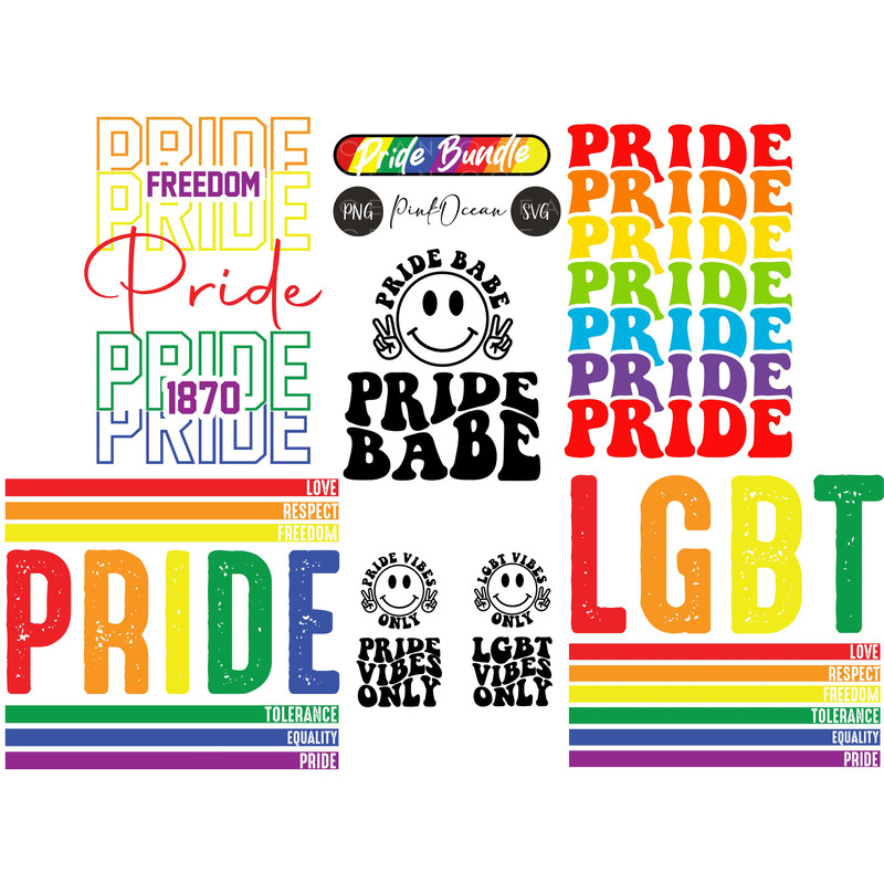 Gay Pride Svg Bundle, LGBT Svg Bundle, Gay Svg, Pride Svg, Rainbow Svg, Gay Pride Shirt Svg, Gay Festival Outfit Svg, Cut Files for Cricut - 2.jpg