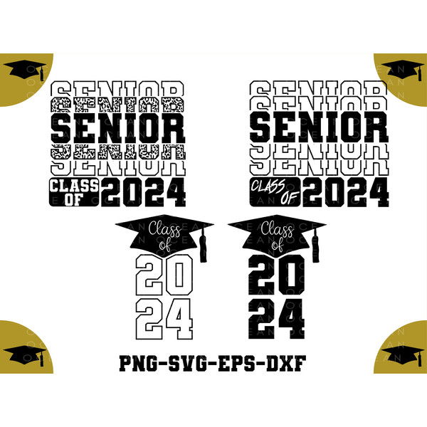 Graduation SVG Bundle, Proud Graduate 2024 SVG, Senior 2024 - Inspire