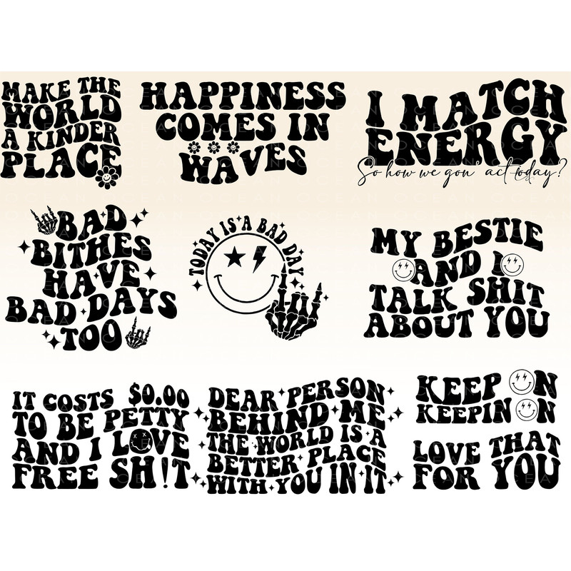 Groovy Bundle, Groovy SVG Bundle, Groovy PNG, Hippie SVG, Boho Svg, Inspirational Svg, Retro Png, Retro Svg, Wavy Text - 1.jpg