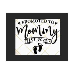 promoted to mommy est 2023 svg, new mom svg, mothers day svg