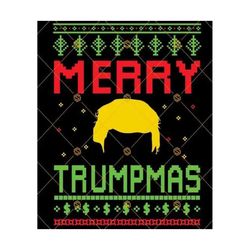file merry trumpmas svg, trump ugly christmas sweater svg