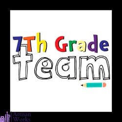 7th grade team studying svg, back to school svg, 7th grade team svg