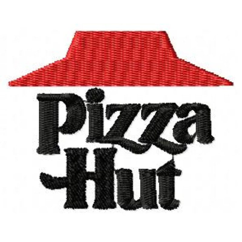 Pizza hut embroidery design
